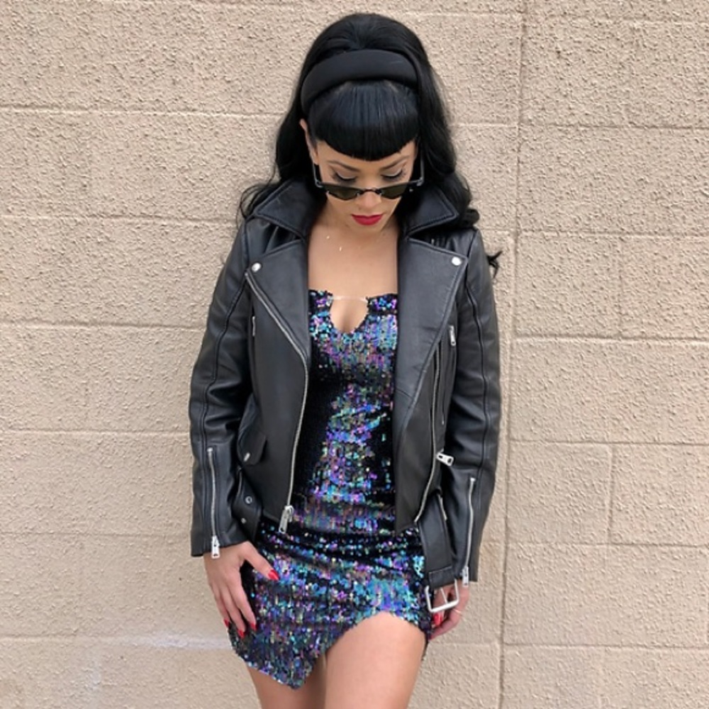 Center Stage Sequin Mini Dress- jacket not included
